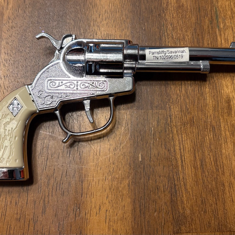 Parris Manufacturing Company Cowboy Die-Cast Steel Side-Loading Toy Pistol